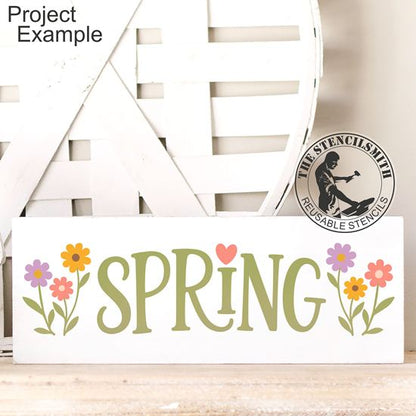 10417 Spring Stencil - The Stencilsmith