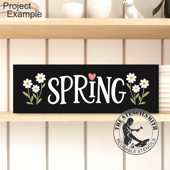 10417 Spring Stencil - The Stencilsmith