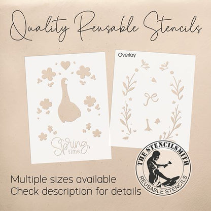 10418 Springtime Goose Stencil - The Stencilsmith