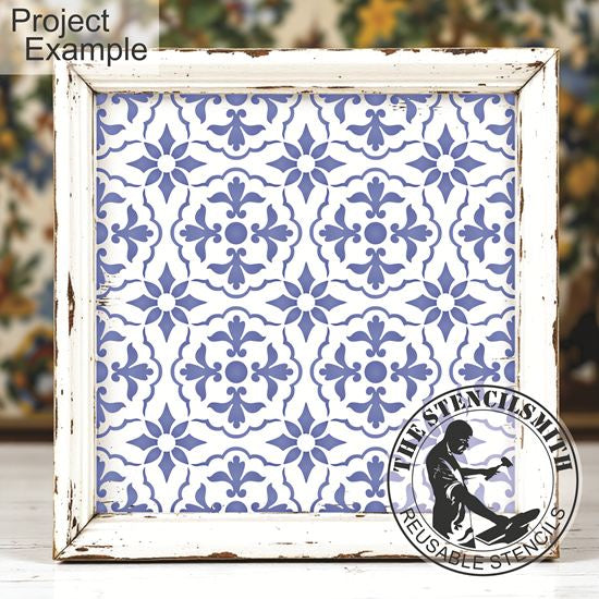 10421 Talavera Pattern Stencil - The Stencilsmith