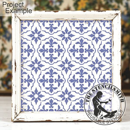 10421 Talavera Pattern Stencil - The Stencilsmith