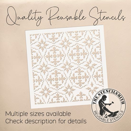 10421 Talavera Pattern Stencil - The Stencilsmith