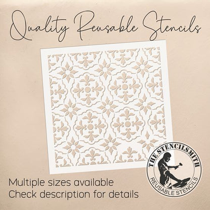 10421 Talavera Pattern Stencil - The Stencilsmith