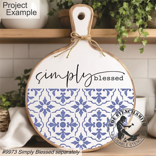 10421 Talavera Pattern Stencil - The Stencilsmith