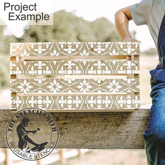 10421 Talavera Pattern Stencil - The Stencilsmith