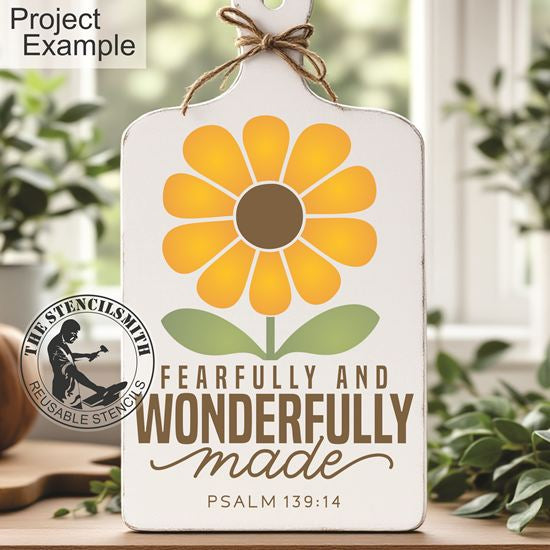 10429 Fearfully And Wonderfully Made Stencil - The Stencilsmith