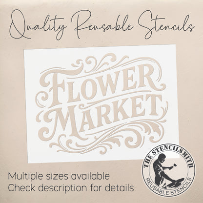 10437 Flower Market Stencil - The Stencilsmith