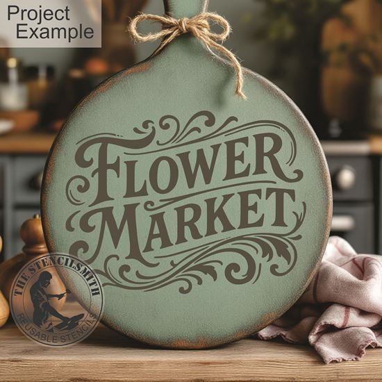 10437 Flower Market Stencil - The Stencilsmith