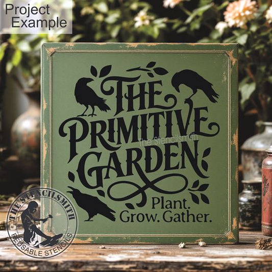 10442 The Primitive Garden Stencil - The Stencilsmith
