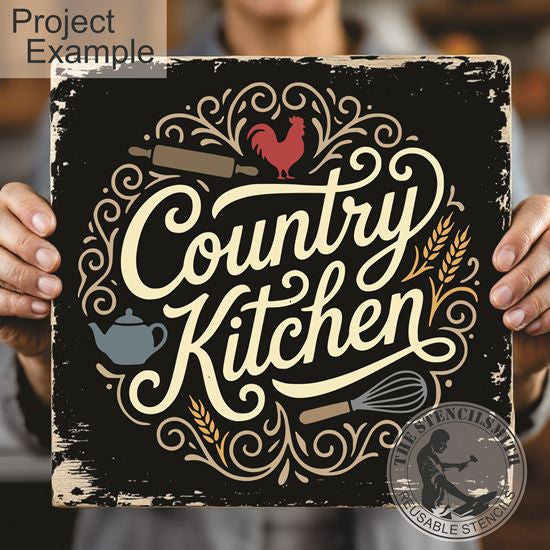 10445 Country Kitchen Stencil - The Stencilsmith