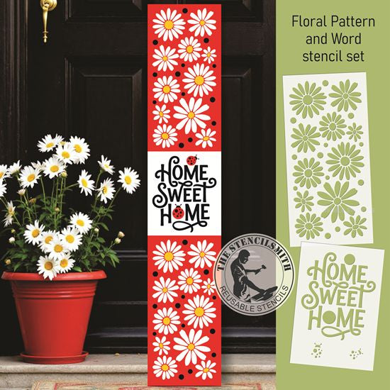 10463 Home Sweet Home Ladybug Stencil Set - The Stencilsmith