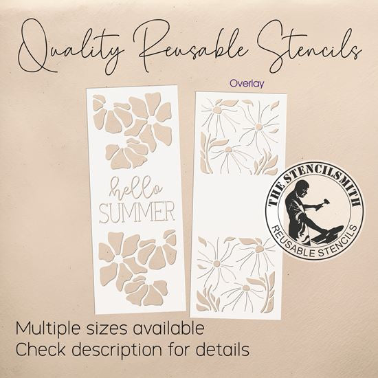 10465 Hello Summer Floral Stencil - The Stencilsmith