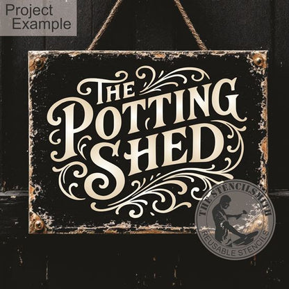10468 The Potting Shed Stencil - The Stencilsmith