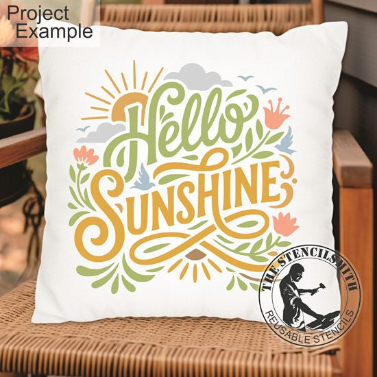 10470 Hello Sunshine Stencil - The Stencilsmith