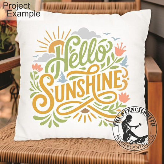 10470 Hello Sunshine Stencil - The Stencilsmith