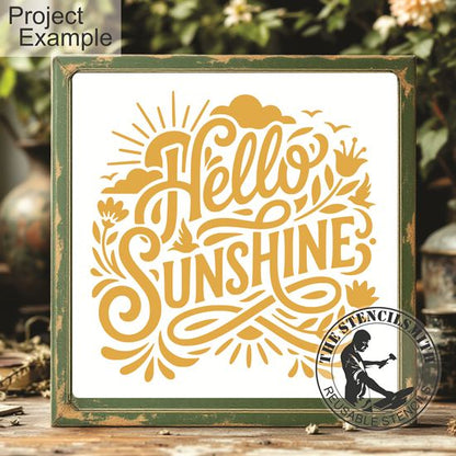 10470 Hello Sunshine Stencil - The Stencilsmith
