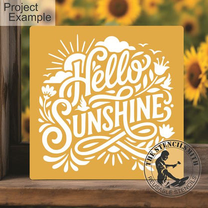 10470 Hello Sunshine Stencil - The Stencilsmith