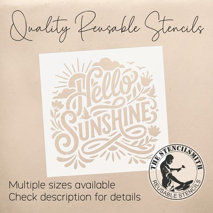 10470 Hello Sunshine Stencil - The Stencilsmith