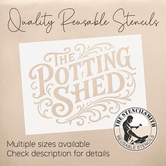 10468 The Potting Shed Stencil - The Stencilsmith