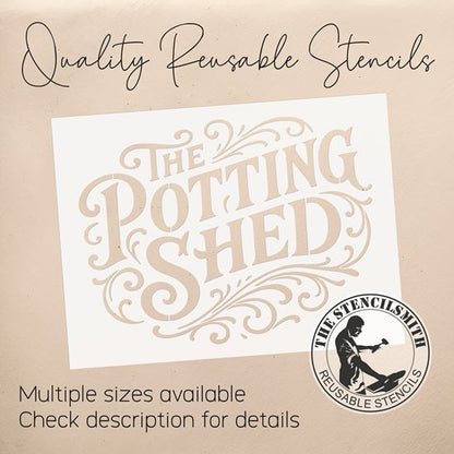 10468 The Potting Shed Stencil - The Stencilsmith