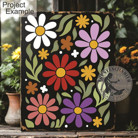 10473 Decorative Floral Stencil - The Stencilsmith