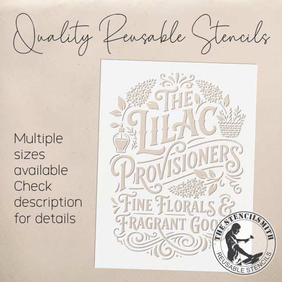10474 The Lilac Provisioners Stencil - The Stencilsmith