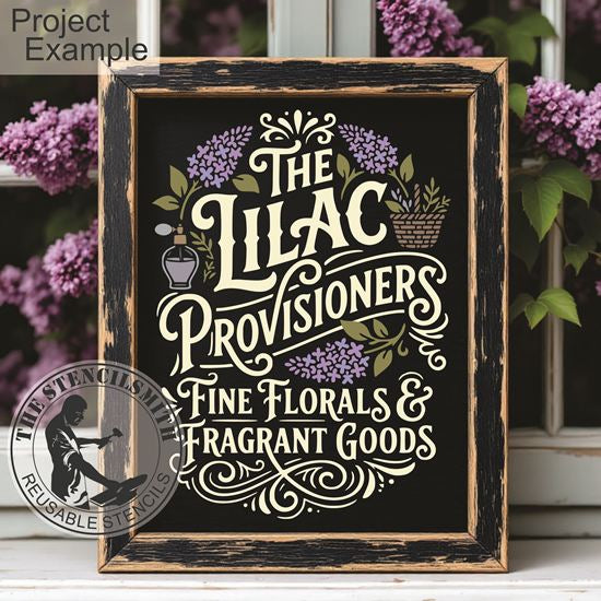 10474 The Lilac Provisioners Stencil - The Stencilsmith