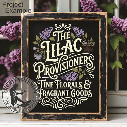 10474 The Lilac Provisioners Stencil - The Stencilsmith