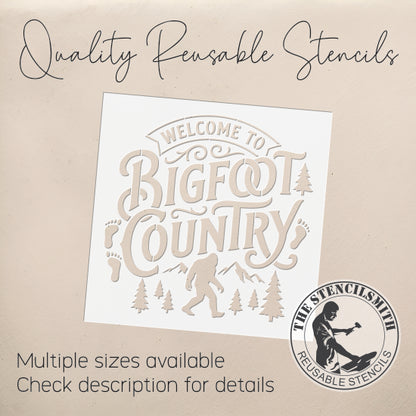 10483 Bigfoot Country Stencil - The Stencilsmith