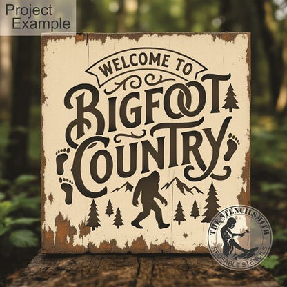 10483 Bigfoot Country Stencil - The Stencilsmith