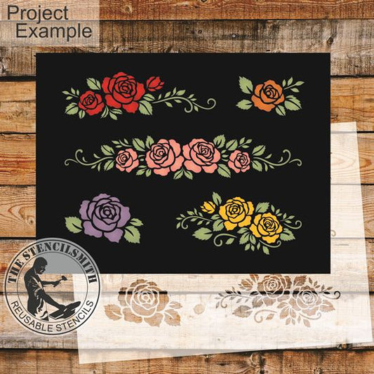 10489 Roses Stencil - The Stencilsmith