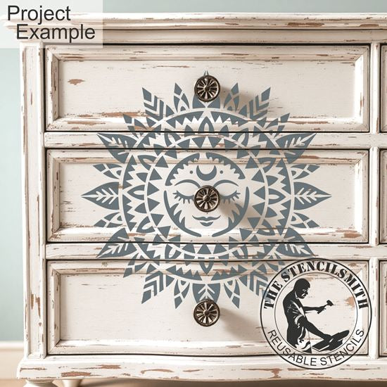 10490 Sun Moon Mandala Stencil - The Stencilsmith