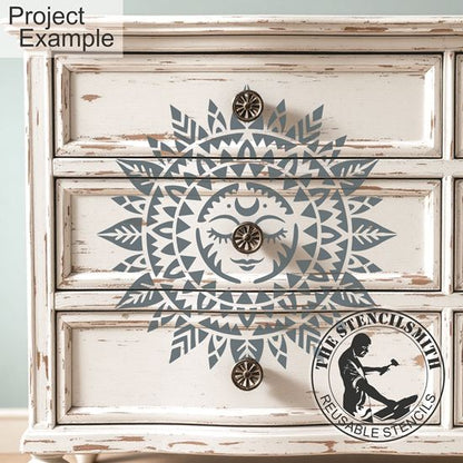 10490 Sun Moon Mandala Stencil - The Stencilsmith