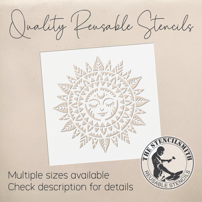 10490 Sun Moon Mandala Stencil - The Stencilsmith