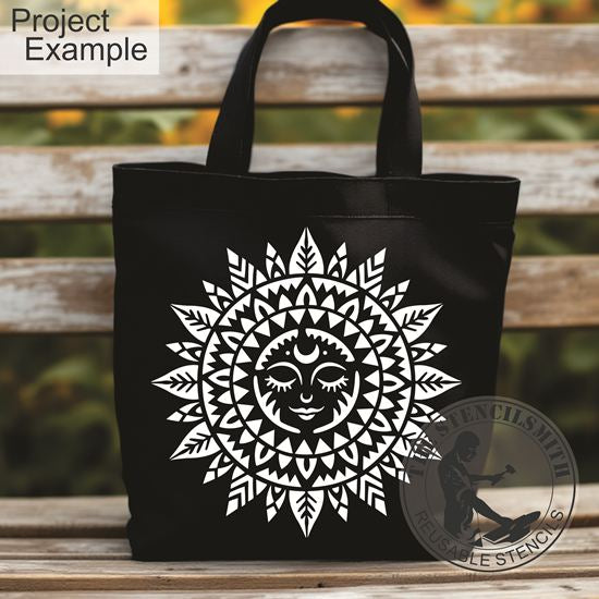 10490 Sun Moon Mandala Stencil - The Stencilsmith