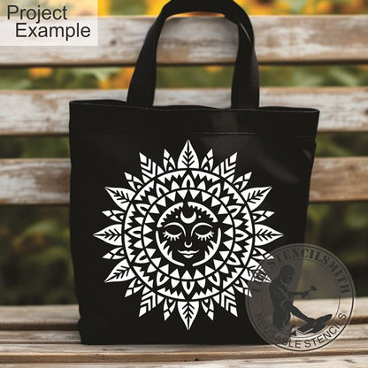 10490 Sun Moon Mandala Stencil - The Stencilsmith