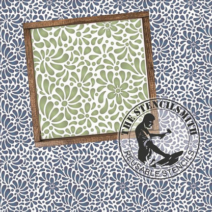 10495 Retro Pattern Stencil - The Stencilsmith