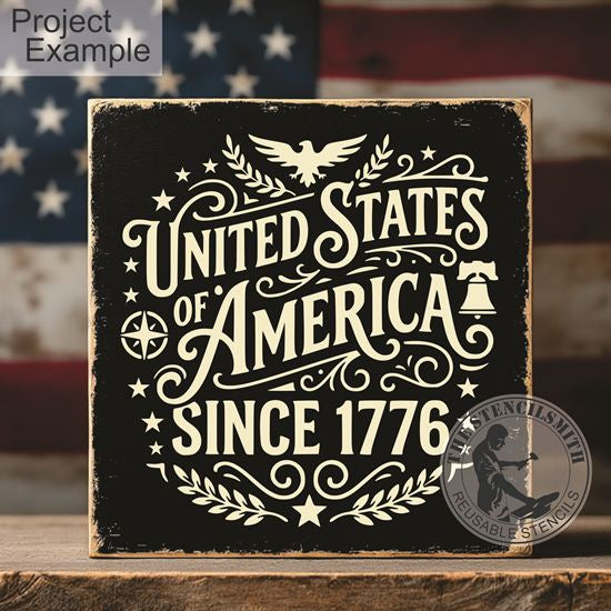 10500 United States Of America Stencil - The Stencilsmith