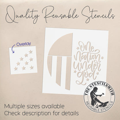 10502 One Nation Under God Stencil - The Stencilsmith