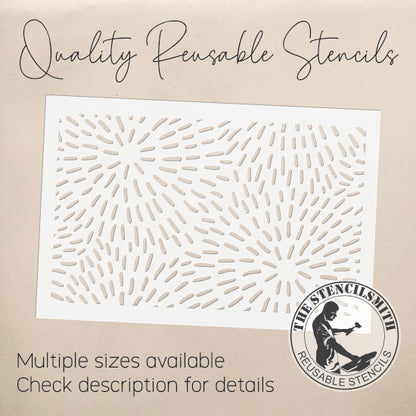 10503 Sunburst Firework Pattern Stencil - The Stencilsmith