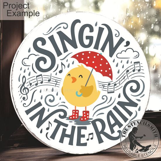 10504 Singin' In The Rain Stencil - The Stencilsmith