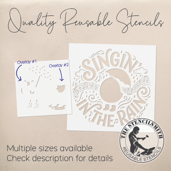 10504 Singin' In The Rain Stencil - The Stencilsmith