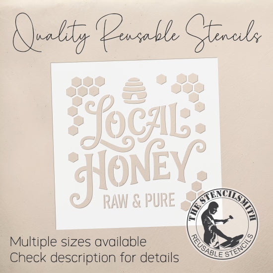 10511 Local Honey Stencil - The Stencilsmith