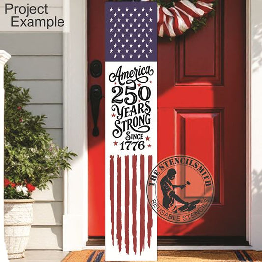 10513 America 250 Years Leaner Stencil - The Stencilsmith