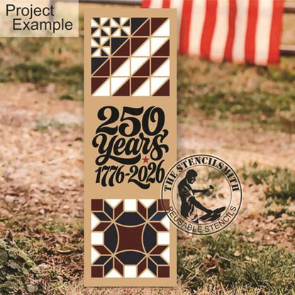 10516 250 Years Quilt Stencil - The Stencilsmith