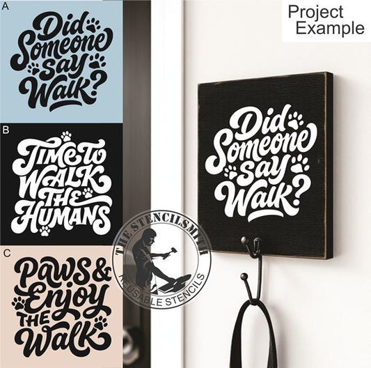 10527 Dog Leash Stencils - The Stencilsmith