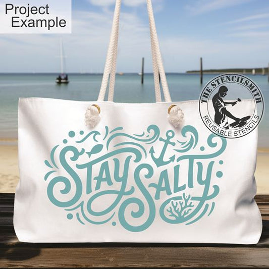 10528 Stay Salty Stencil - The Stencilsmith