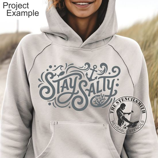 10528 Stay Salty Stencil - The Stencilsmith