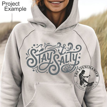 10528 Stay Salty Stencil - The Stencilsmith