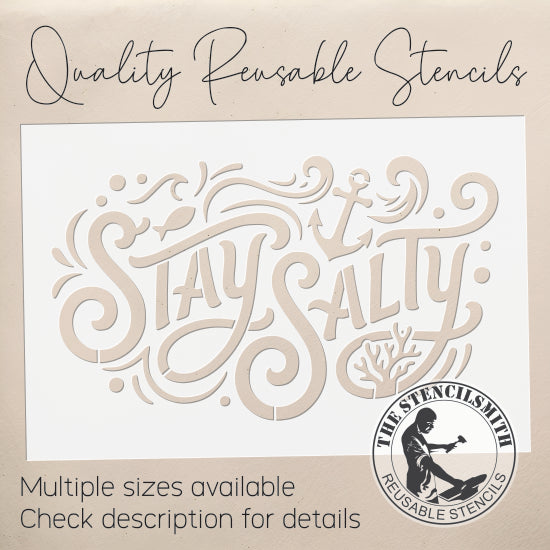 10528 Stay Salty Stencil - The Stencilsmith